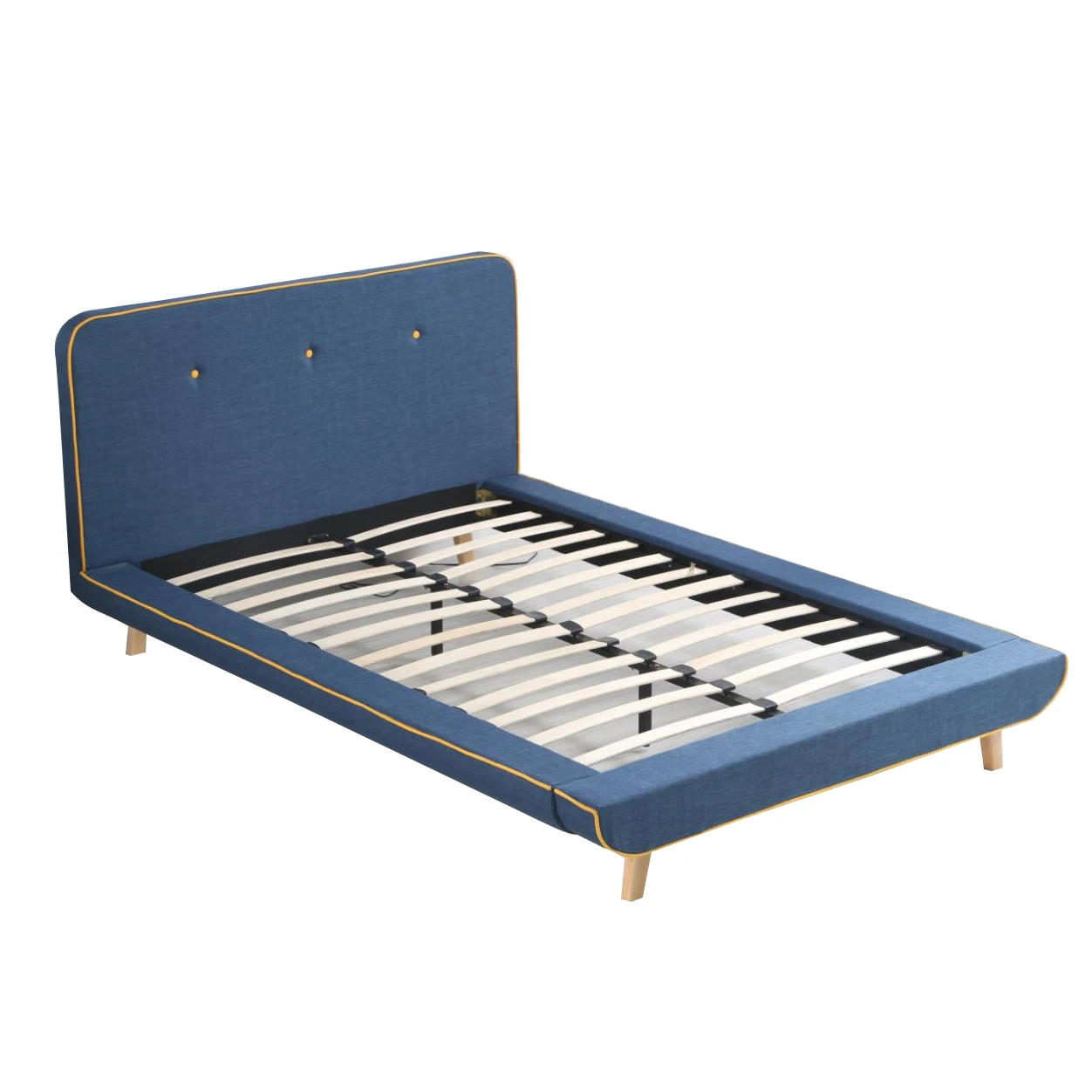 hot design oem birch poplar bed slat blue hot sale fully
