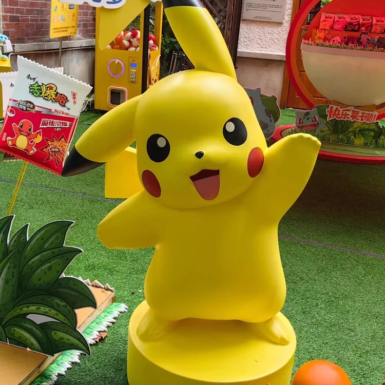 カスタムモール像ポケモン彫刻実物大漫画ピカチュウ像| Alibaba.com