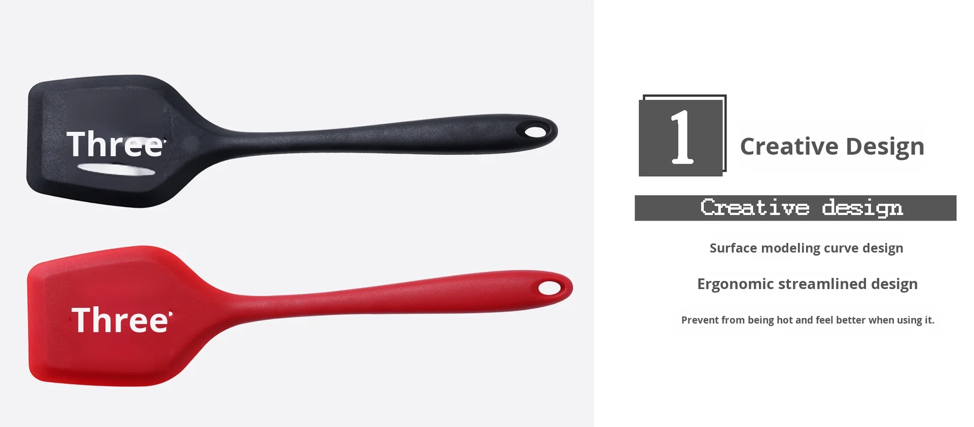 High-Temperature Resistant Silicone Slotted Spatula Non-Stick Kitchen Utensil for Frying Baking Pastry Special Tool for Baking details