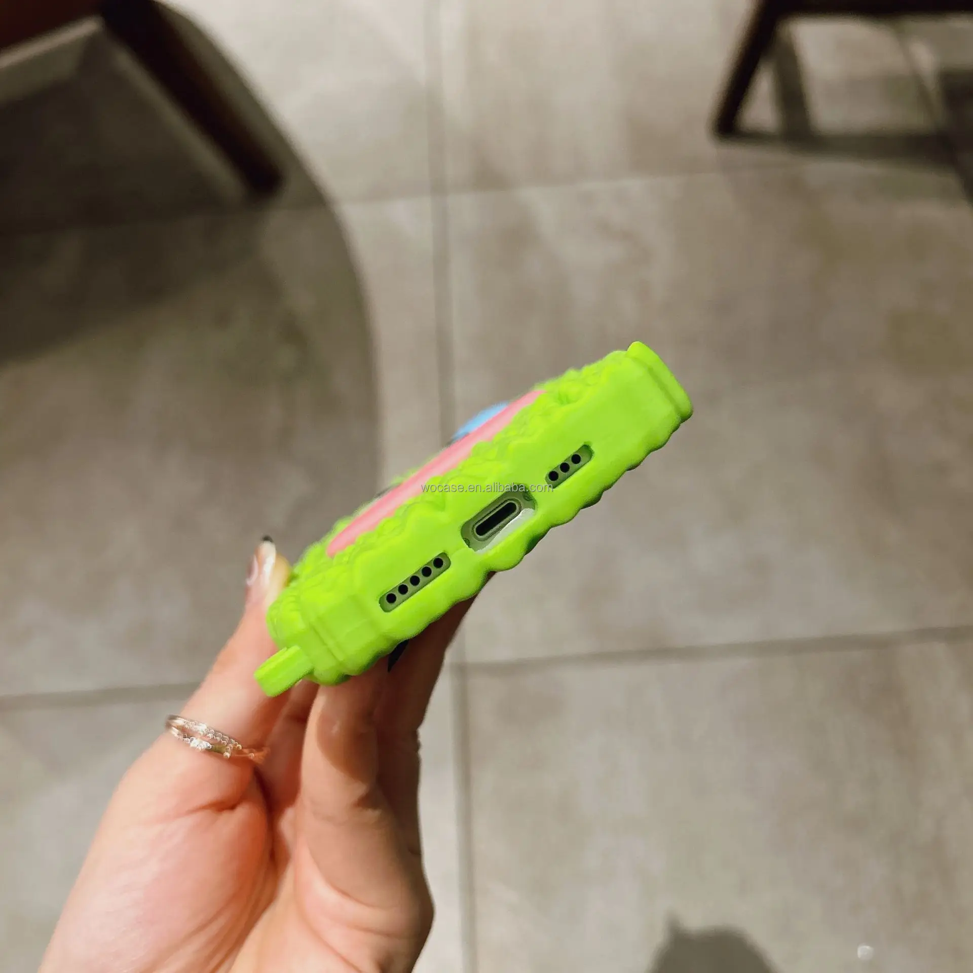 2023 Silicone Funny bitter gourd Spoof 3D Cover For Apple iphone 13 12 11 14 Pro max Mobile Phone Case Shell