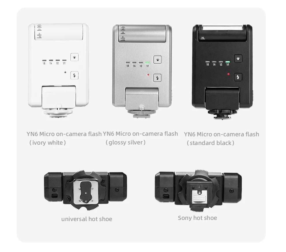 YONGNUO YN6 Micro Mini Flash Speedlite - Compact External Lighting for Photography