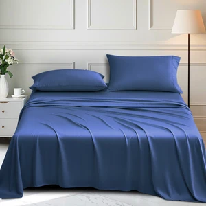 Luxury Organic Bamboo Bedding Set 100% Soft Silky Bed Sheet and Duvet Cover Top Supplier