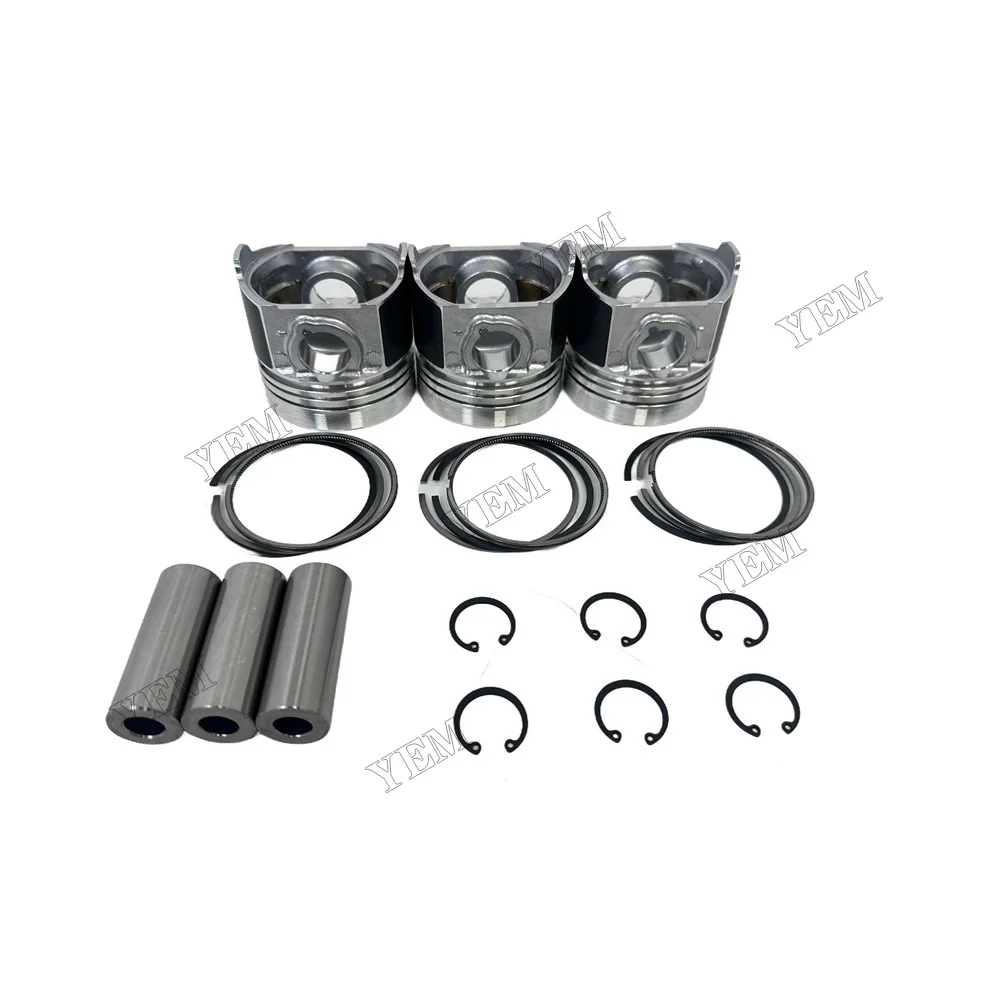 D1462 Piston Kit W Ring Set for Kubota D1462 Engine KX155 Excavator L1-225 L1-22 L1-24 Tractor Piston Rings Set 17115-21120
