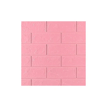 Colorful brick pattern sticker mural wall papers textured home decor 3d pvc self-adhesive wallpaper
