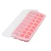 C21PW สีชมพู 24 ช่อง พร้อมฝาปิด