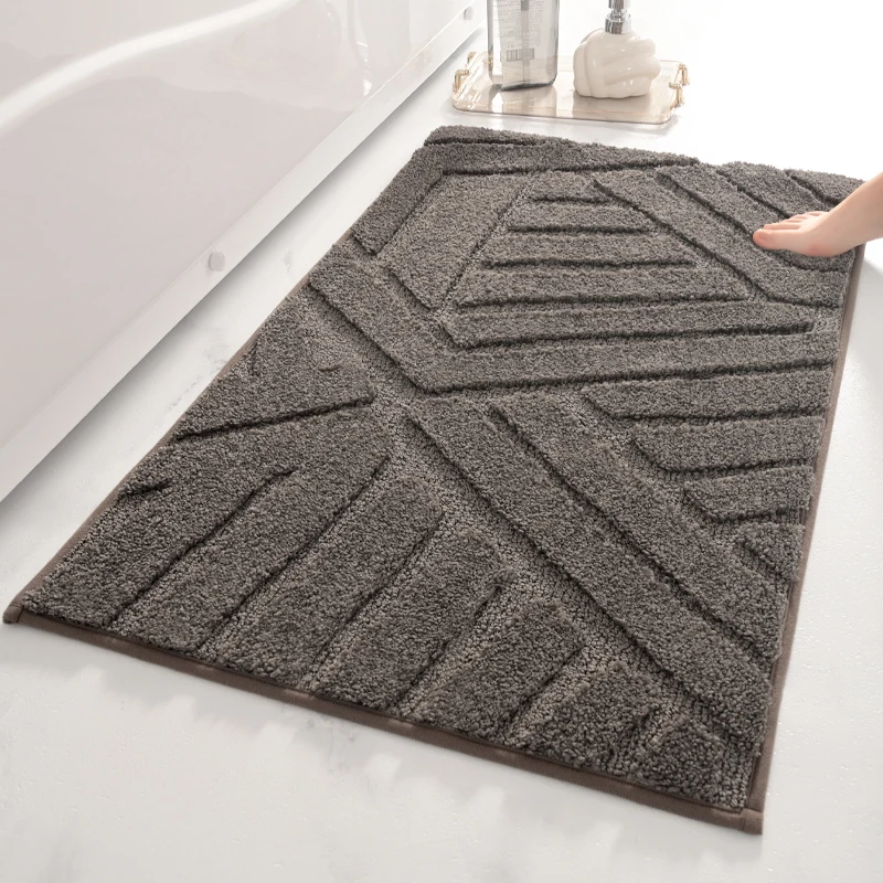 Wholesale Affordable Super-Microfiber Bathroom Mat - Washable, Comfortable Anti-Skid, Waterproof Shaggy Rug, Plush Bath Rugs and Mats for Bathroom, Ideal Floor Mats for Home Use