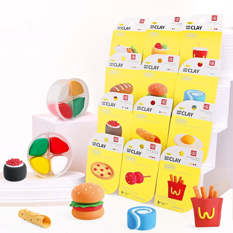 Ali baba магазины продающие серию продуктов супер легкая глина сделай сам воздушная сухая моделирование с 12 коробками удобная упаковка