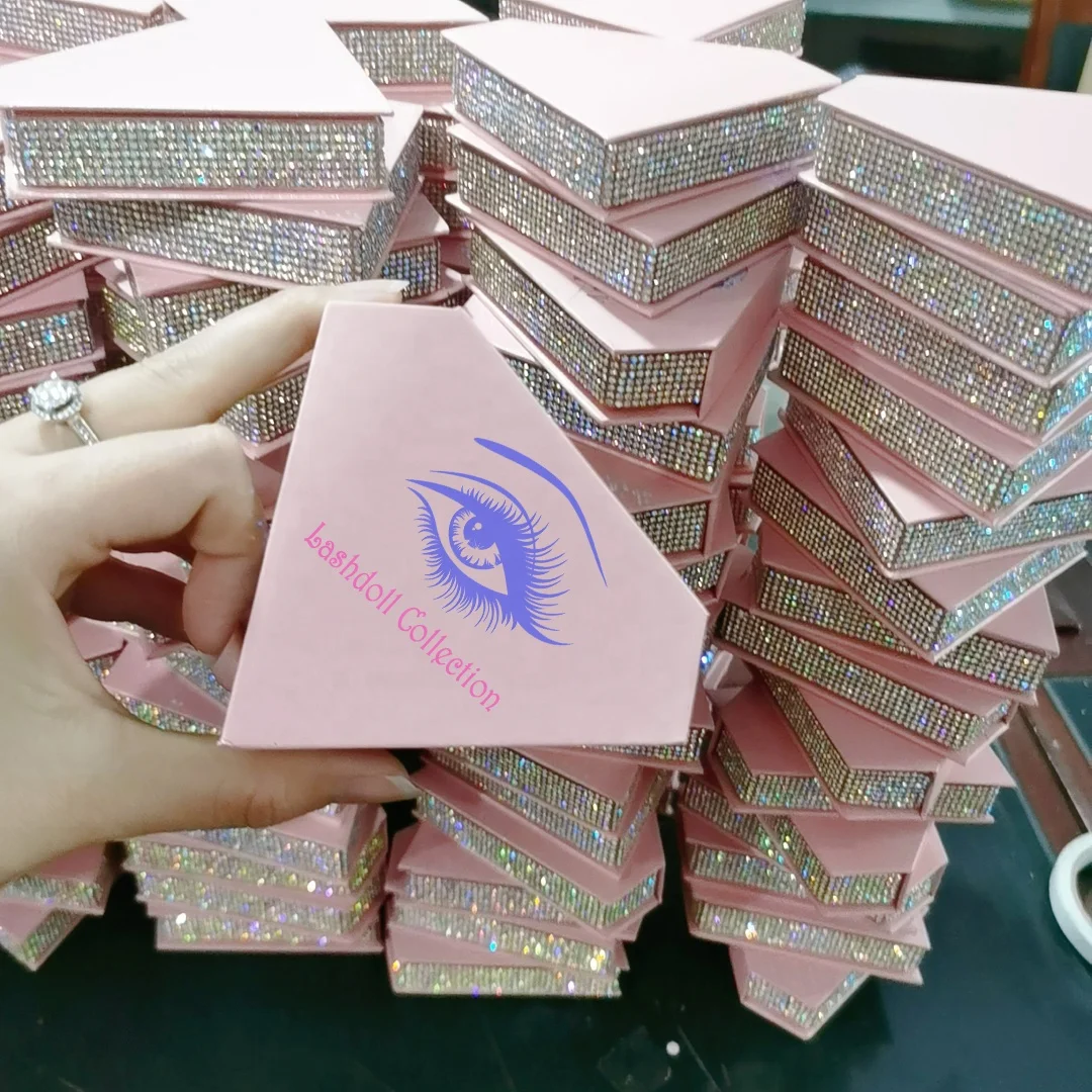 Eye Lashes Box Empty Unique Eye Lash Packaging With Custom Logo Luxury