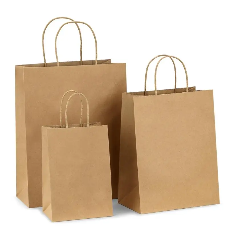 Kraft Paper Bag for Clothing Jewelry Bakery Goods Packaging in Sri Lanka Printed Plain Zip Lock Industrial Use for Food