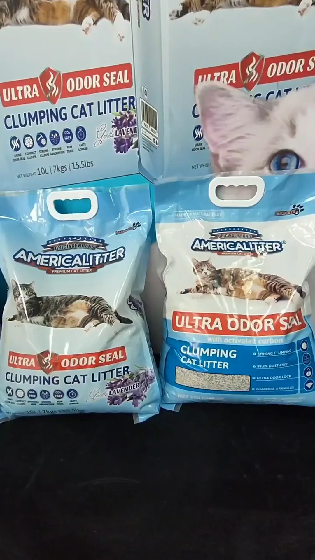 Odor Seal Best! Americalitter Brand Premium Clumping Bentonite ! High