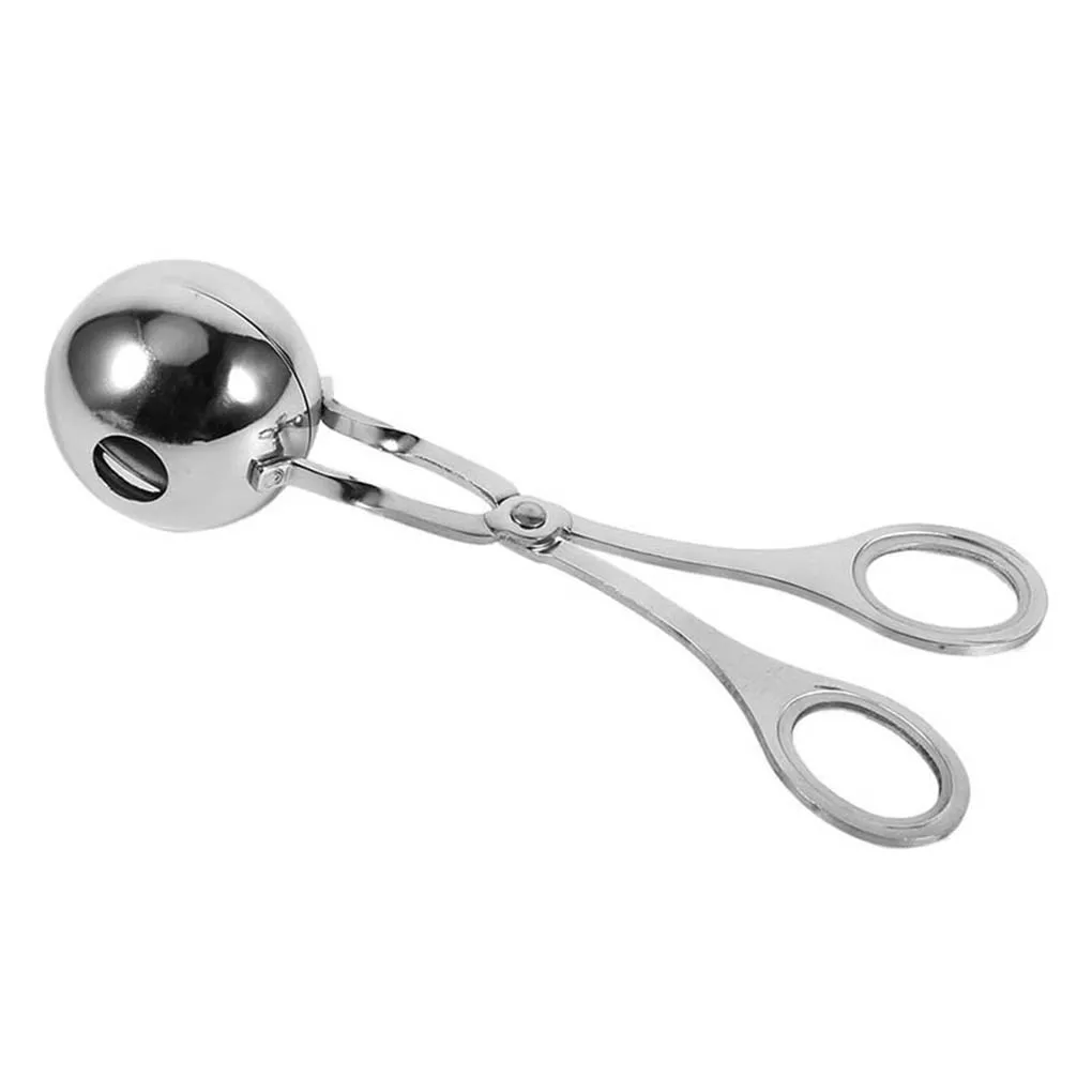 1pc Meat Baller Stainless Steel Meatball Scoop Ball Maker None Stick Baller  Tongs Meat Ball Maker Mold Cake Pop Ice Tongs Cookie Dough Scoop For  Kitchen Cooking - Home & Kitchen 