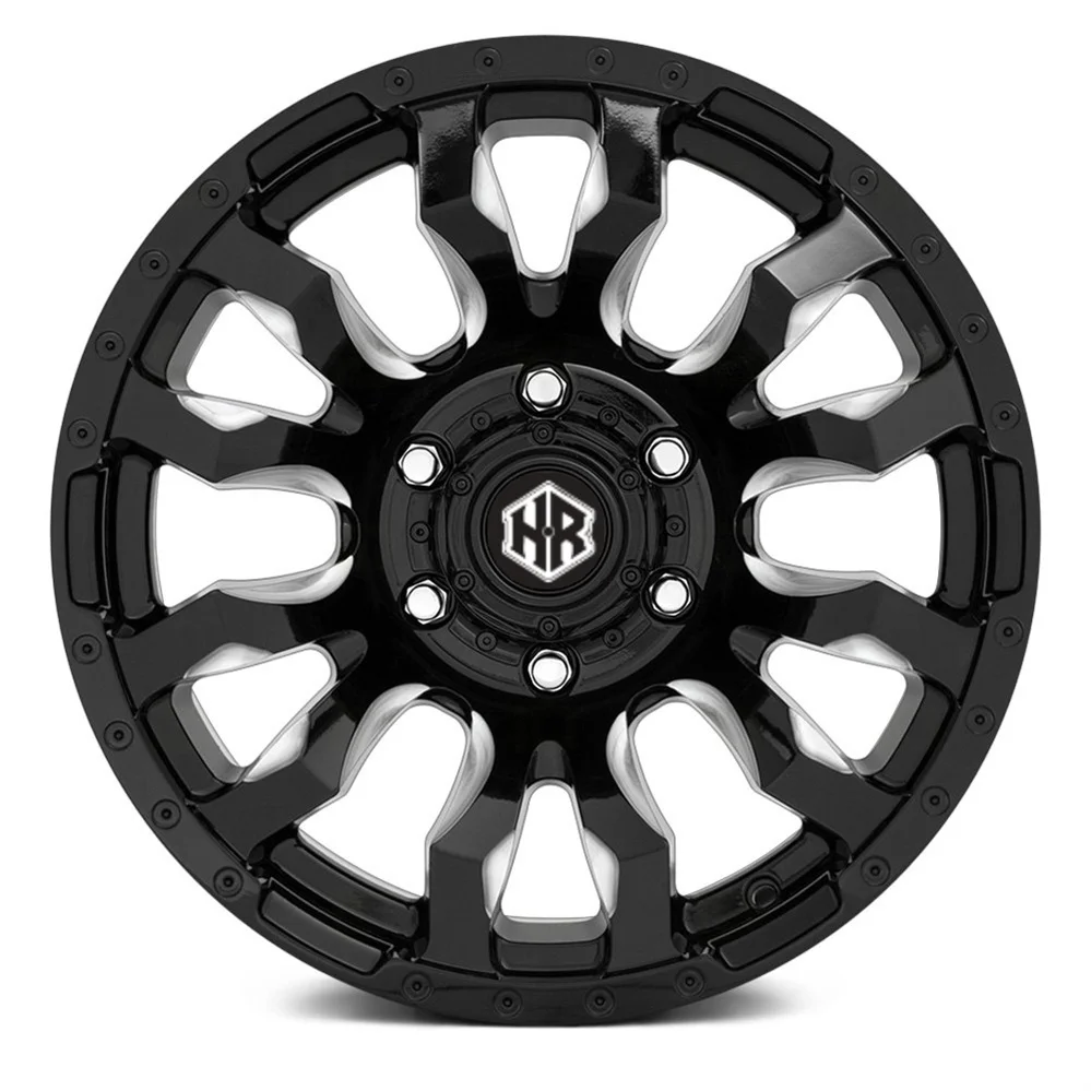 HR SUV 4x4 Offroad Forged Wheels Black Alloy Wheels with Pcd 6x139.7 6x165.1 5x114.30 Offroad Wheels
