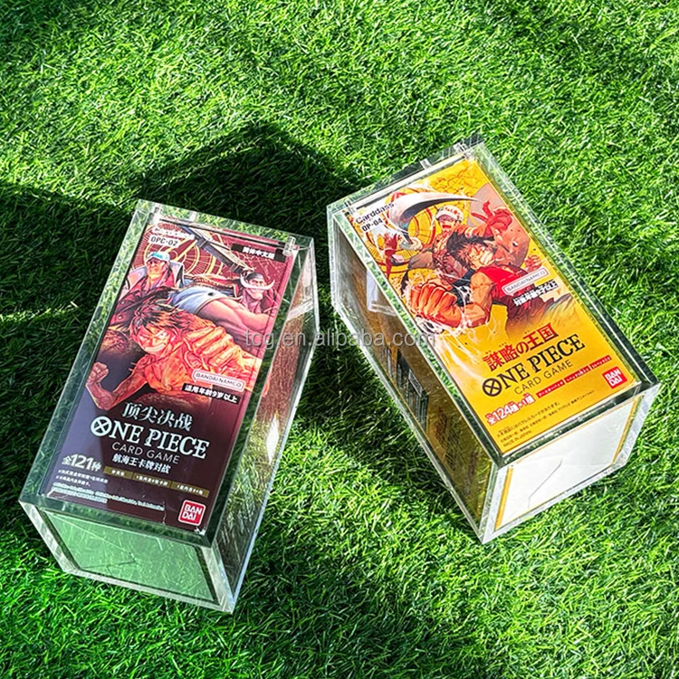 Tcg Wholesale Custom Acrylic 4 Emperors Booster Box Display Case