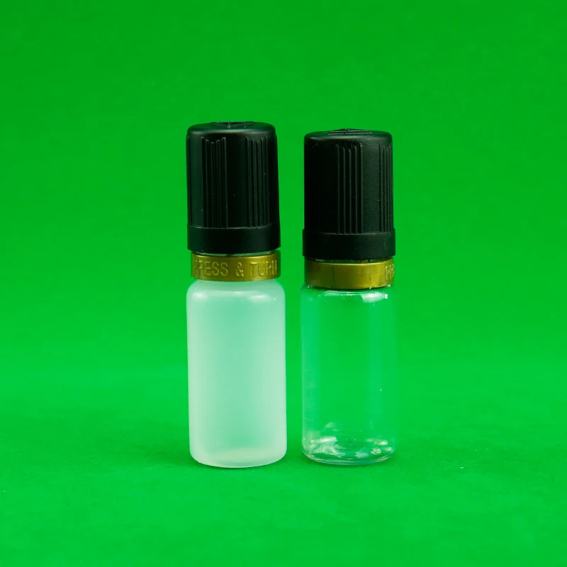 10ml PET/PE plastic liquid essential oil bottles white eye dropper bottle with custom cap/logo/color