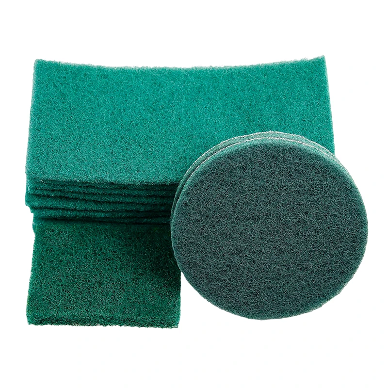 Абразивный чистящий коврик высокого качества сверхпрочный из микрофибры серый без царапин двойная Чистящая губка для
