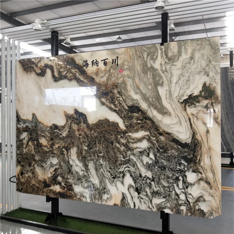 product wall background design landscape painting white black vein slab marble-4