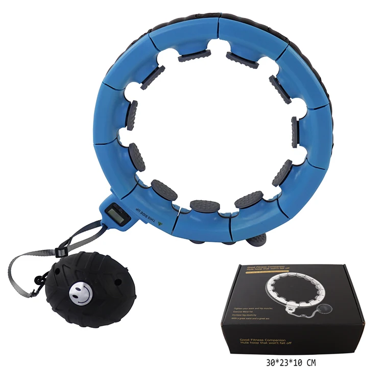 Умное утяжеленное кольцо hula с подсчетом, 16 узлов, кольцо для потери веса для взрослых, кольцо hula-обруч с шариком