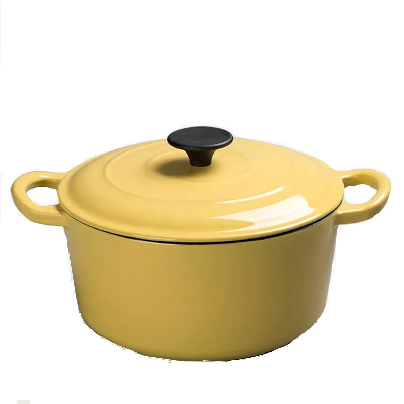 cast iron enamel stew pot,sauce pot,saucepan,stew pan with