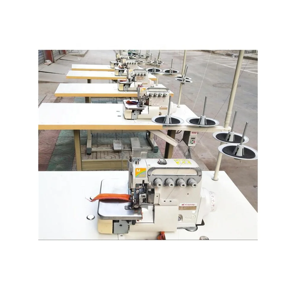 Japan Used Overlock 5 Thread Sewing Machine With New Direct Drive 6714