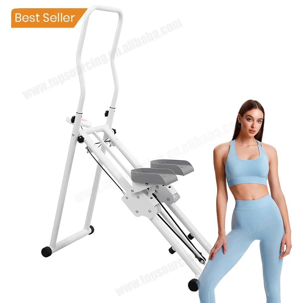 Newest Vertical Climber Machine Folding Cardio Exercise Climber with Extended Step Range Stair Stepper for Home Gym Exercise