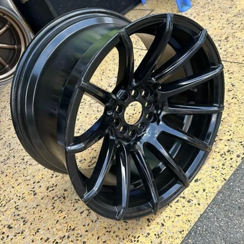 Aluminum Alloy Casting Multi Spokes Concave Style Hyper Black Car ...