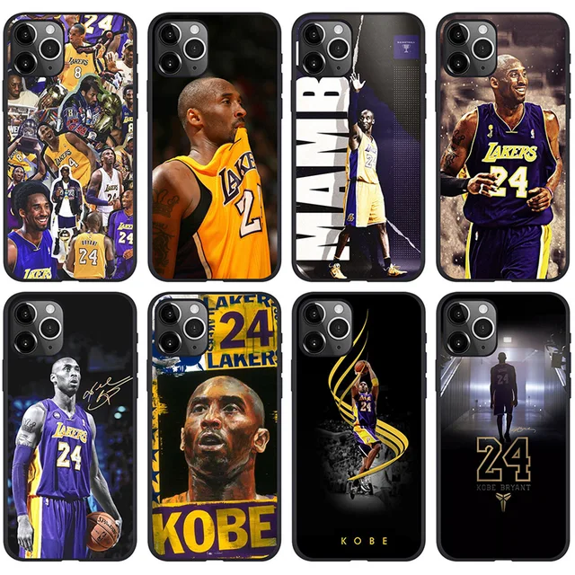 Mobile Phone Case for iPhone 16 pro max New NBA Lakers Black Mamba Kobe Mobile Phone Case for iPhone 15 14 13 12 pro max