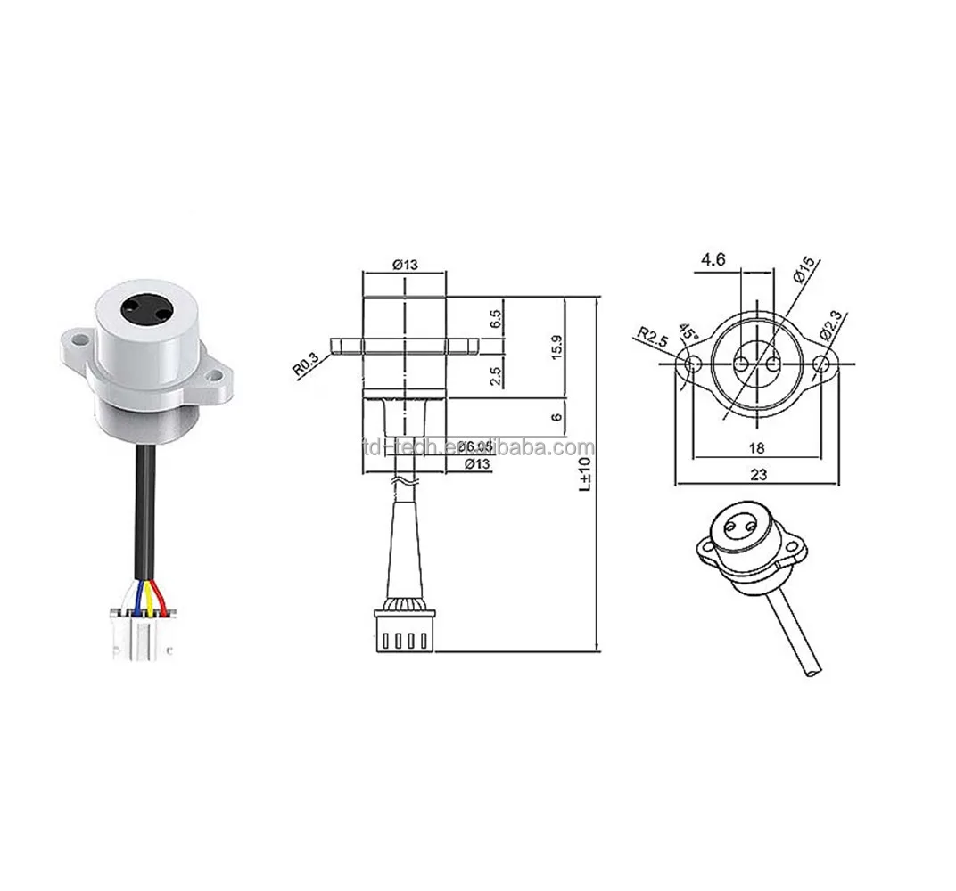 Taidacent 5v 15ma Contactless Water Level Switch Detector Separate Non Contact Infrared Optical