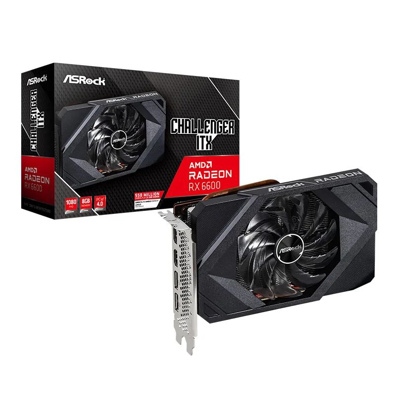 Asrock AMD Radeon RX 6600 Challenger ITX 8GB - Cheapest Graphic Card