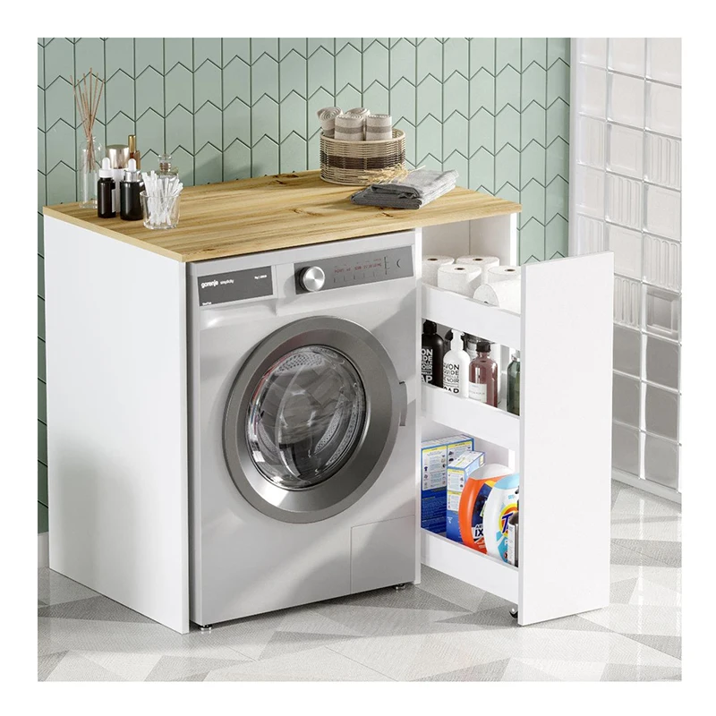 Alibaba.com: Space Saving Bathroom Washing Machine Rack with Drawers ...