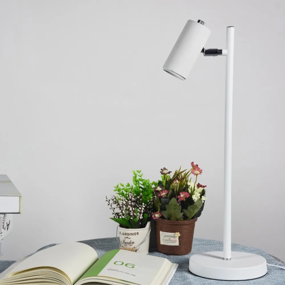 Modern Design Silver LED Table Lamp Reading modern led desk lamp for study