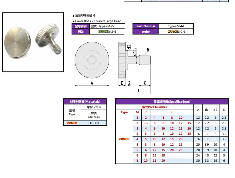 product wholesale factory price stainless steel high head knurled hand screw bolts-59