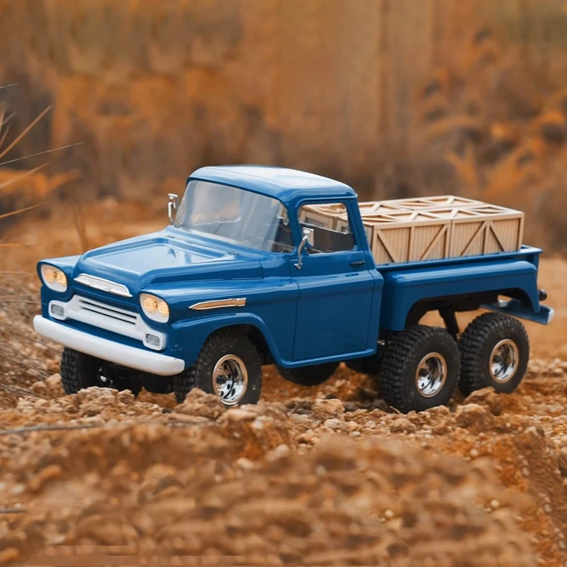 FMS 1/18 Apache 2.4G Simulation Model Six-wheel Drive Climbing Car Rc Remote Control Pickup Boy Toy Gift