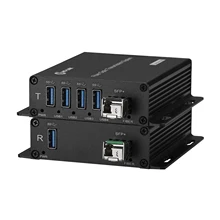 High-Speed USB 3.0 250M Fiber Optic Extender with LC Optical Connector for FTTH Network Transmitter and Receiver