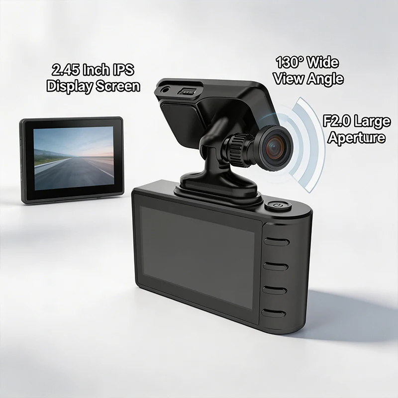 VIEVGUARB T5A Dash Cam Loop Recording G-Sensor App Control 1080P WiFi GPS Dual Lens IPS Screen Full HD