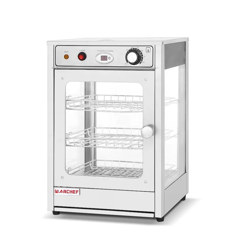 Хорошее качество CE топ продаж Противоударная стеклянная подогреватель для выкладки продуктов