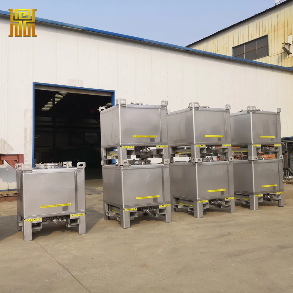 Factory Direct 1000L SS304 IBC Tank High Quality Customized Stainless Steel for Liquid Storage Good for Food & Chemicals