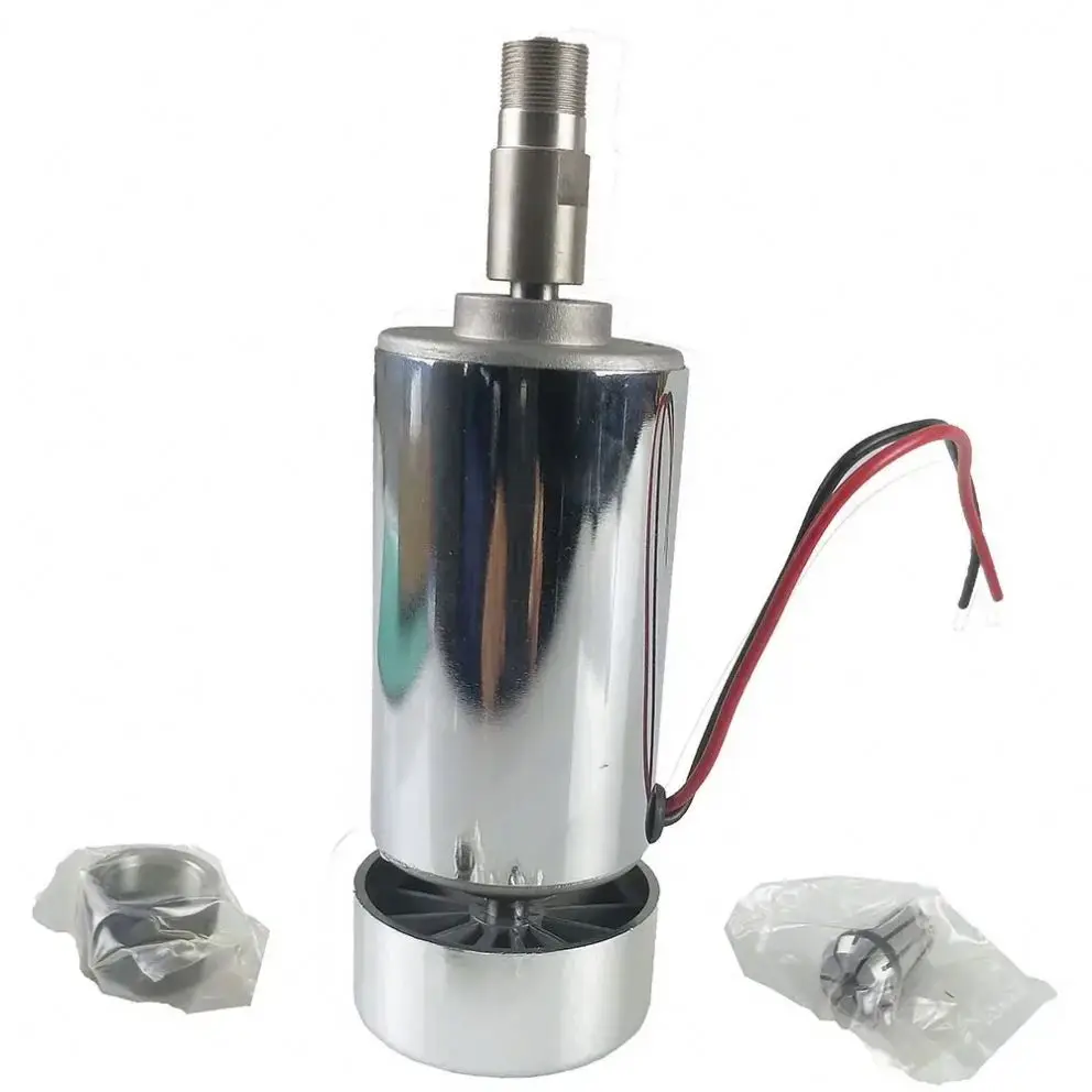 TEBAK 12V/48V 300W Engraving Machine Spindle Motor Air-cooling Cnc Spindle DC Motor CNC Engraving ER11 High Speed Motor Spindle