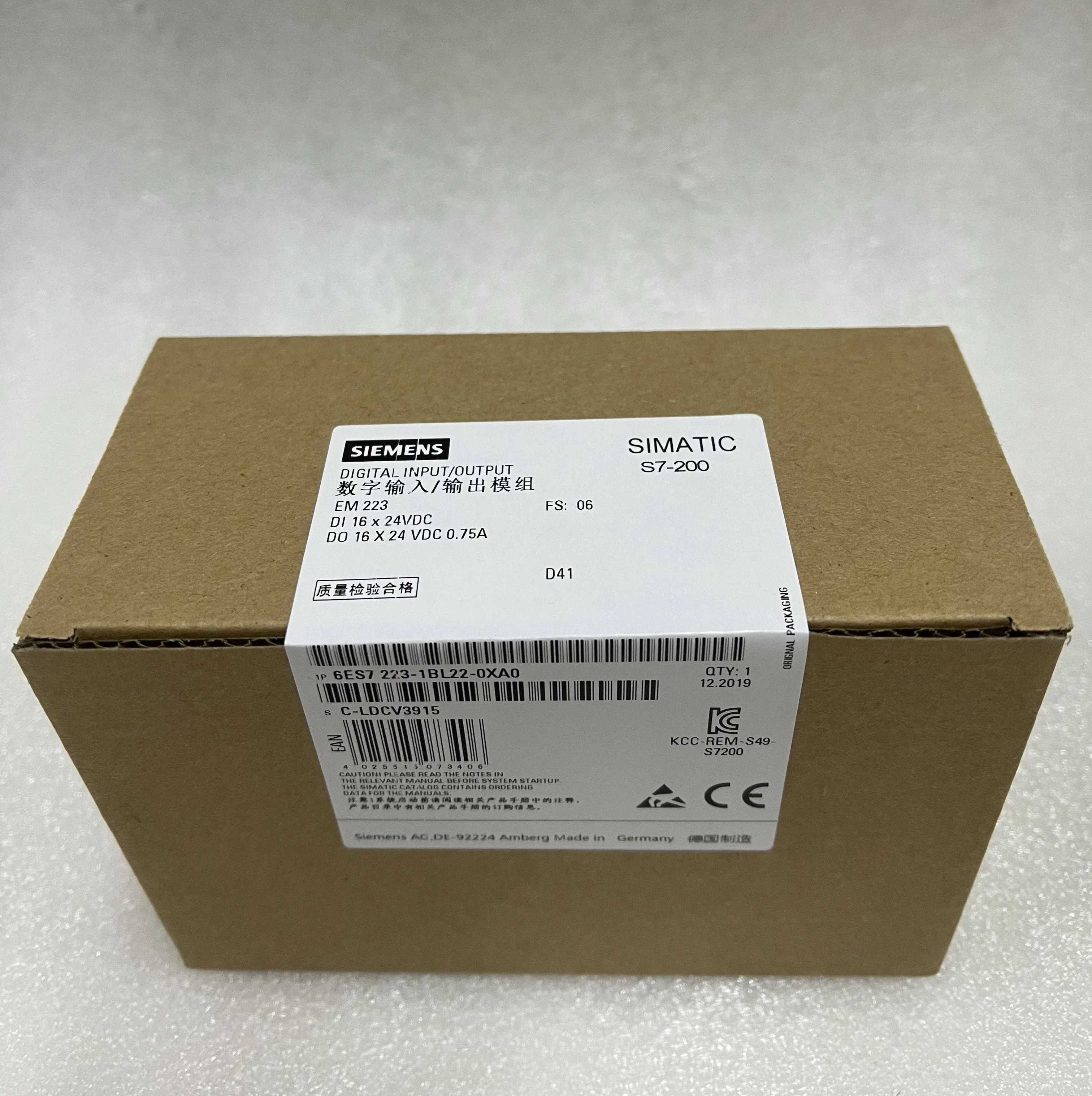 Siemens SIMATIC S7-200 Digital Input/Output Module 6ES7223-1BL22-0XA0 Siemens SIMATIC S7-200 Digital Input/Output Module 6ES7223-1BL22-0XA0