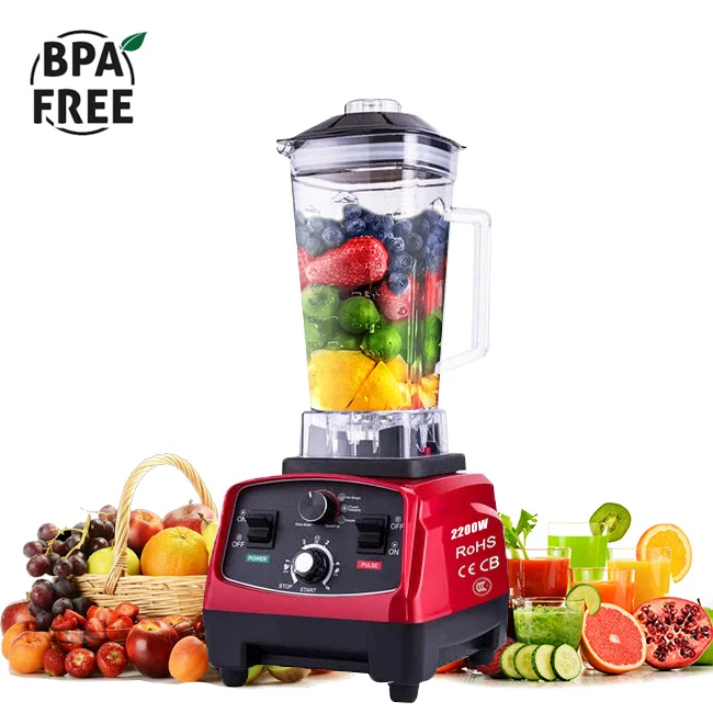 BPA Free 3HP 2200W Heavy Duty Commercial Grade Blender Mixer Juicer High  Power Food Processor Ice Smoothie Bar Fruit Blender