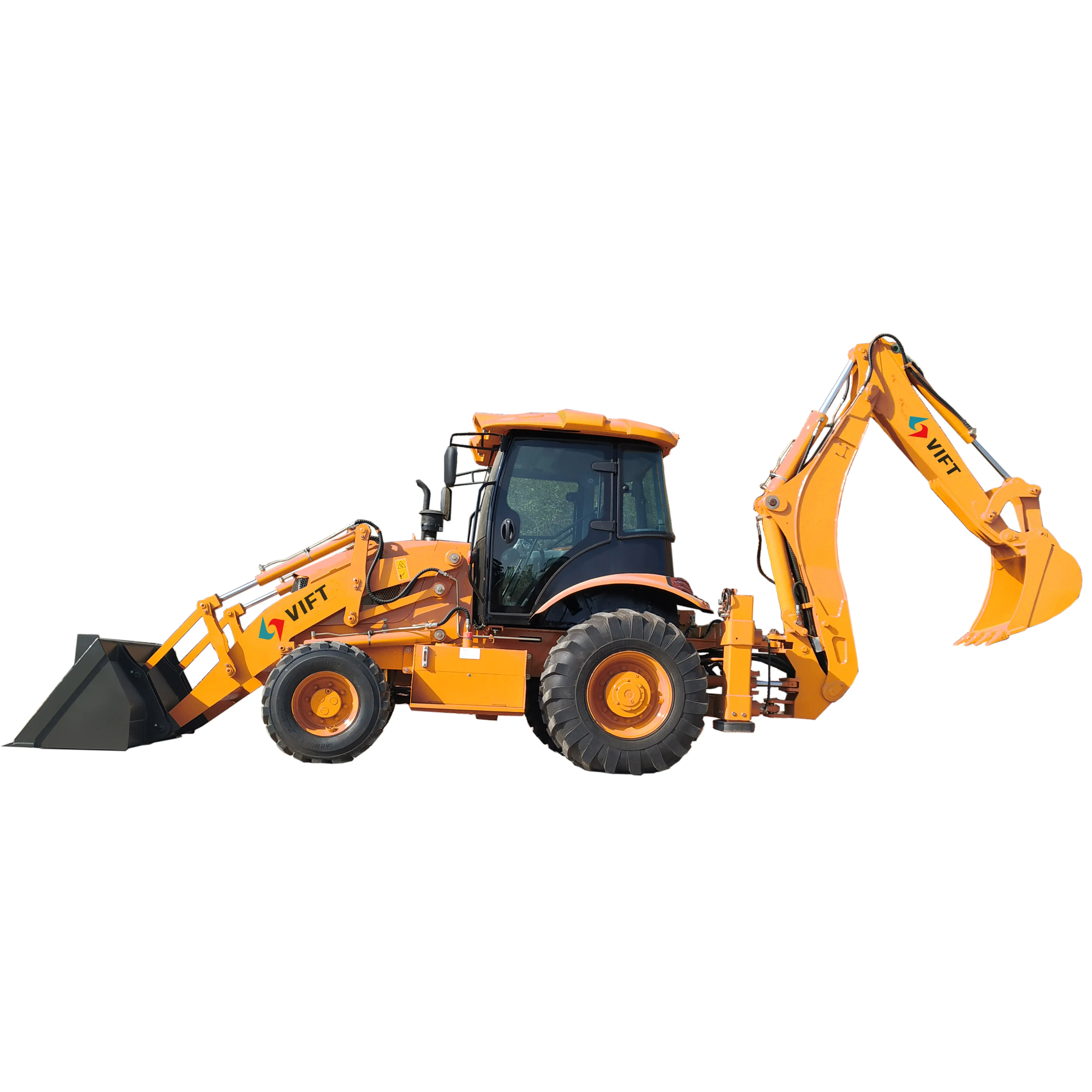 VIFT Factory Supply New Condition Small Construction Machinery 2.5 Ton Diesel Backhoe Loader Tractor EPA Euro CE Certificate