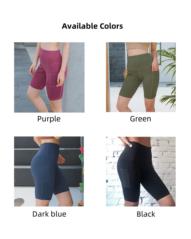 2024 High Waist Pant Woman De Sport Supplier Fitness Pocket Butt Lift Gym Tummy Control Taille Haute Athletic short Yoga Legging factory