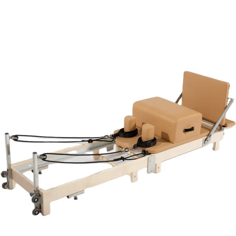 White Maple Wood Reformer Pilates Equipment Pilates Reformers For Sale