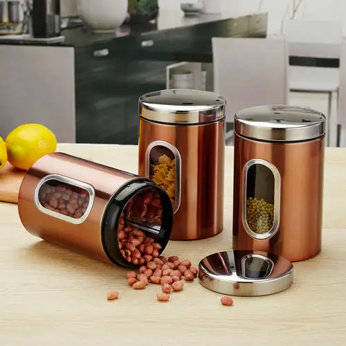 3-teiliges Tee-Kaffee-Zucker Set In Schwarz - Praktische Aufbewahrungsdosen Mit Holzdeckel Für Deine Küche