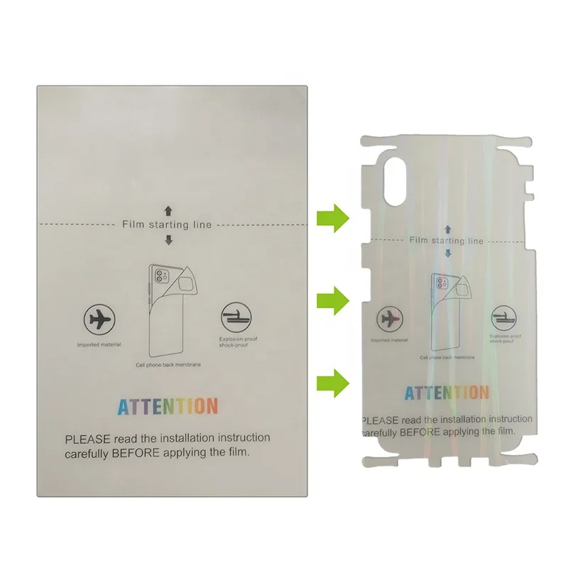 Inventory Freedom Mobile Cell Phone Full Models Screen Protector Hydrogel Urora Back Film Cutter Machine Dedicated