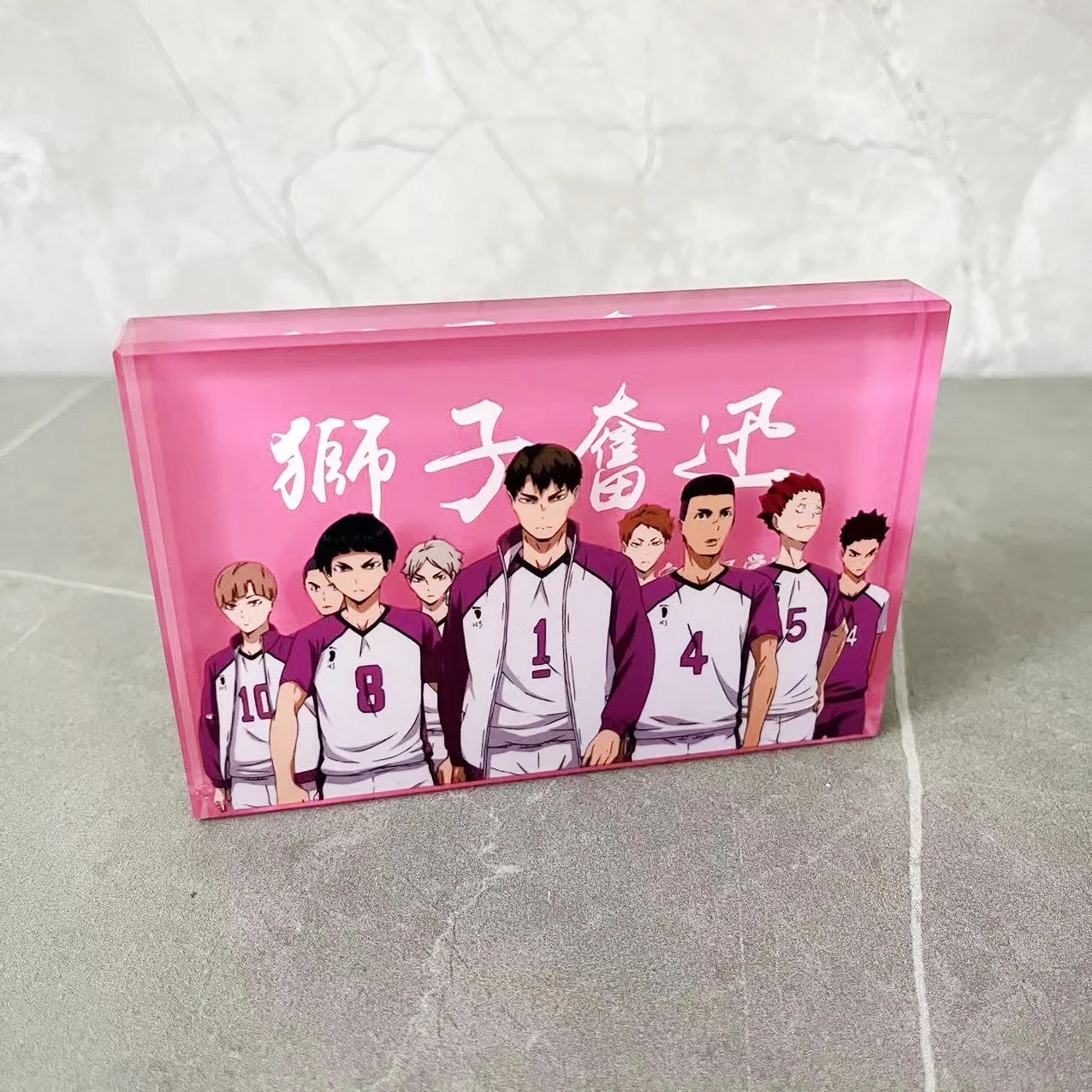 High Quality 3D Anime Stand  Clear Acrylic Standee Block  Customized UV Printing With Shiny Oil Acrylic Display Block Standee