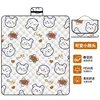 Tapis de pique-nique à ultrasons tête d'ours mignon
