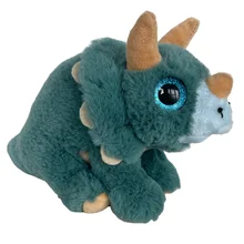 New Design Stuffed Animal Plush Dinosaur Doll Soft Fluffy Green Huggable Dragon Custom Dinosaur Toy