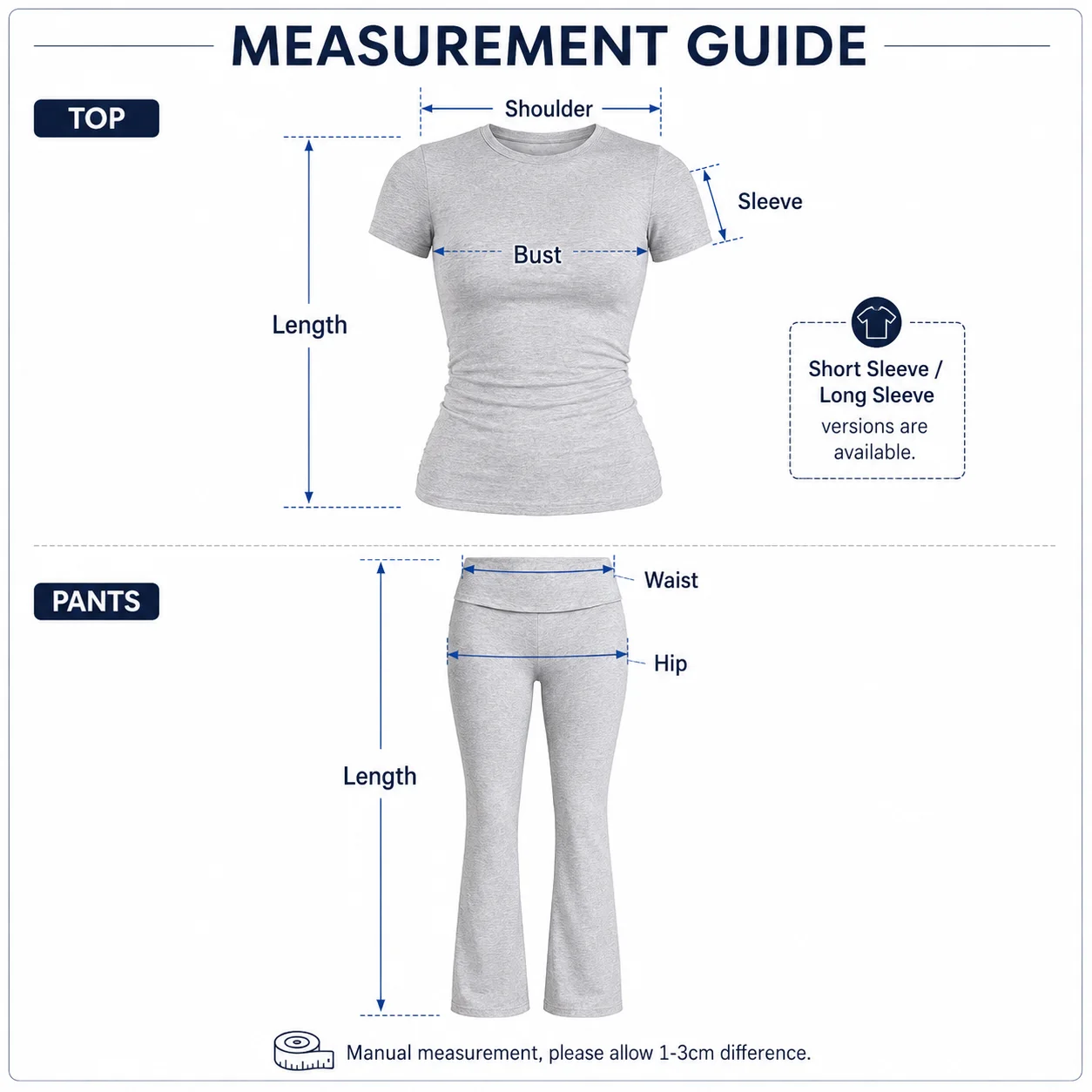 Size measurements