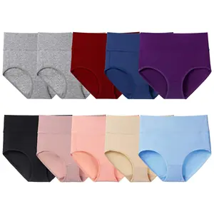 Factory Direct Sales Custom Logo Women Underwear Panty Large Size Women Cotton Panties