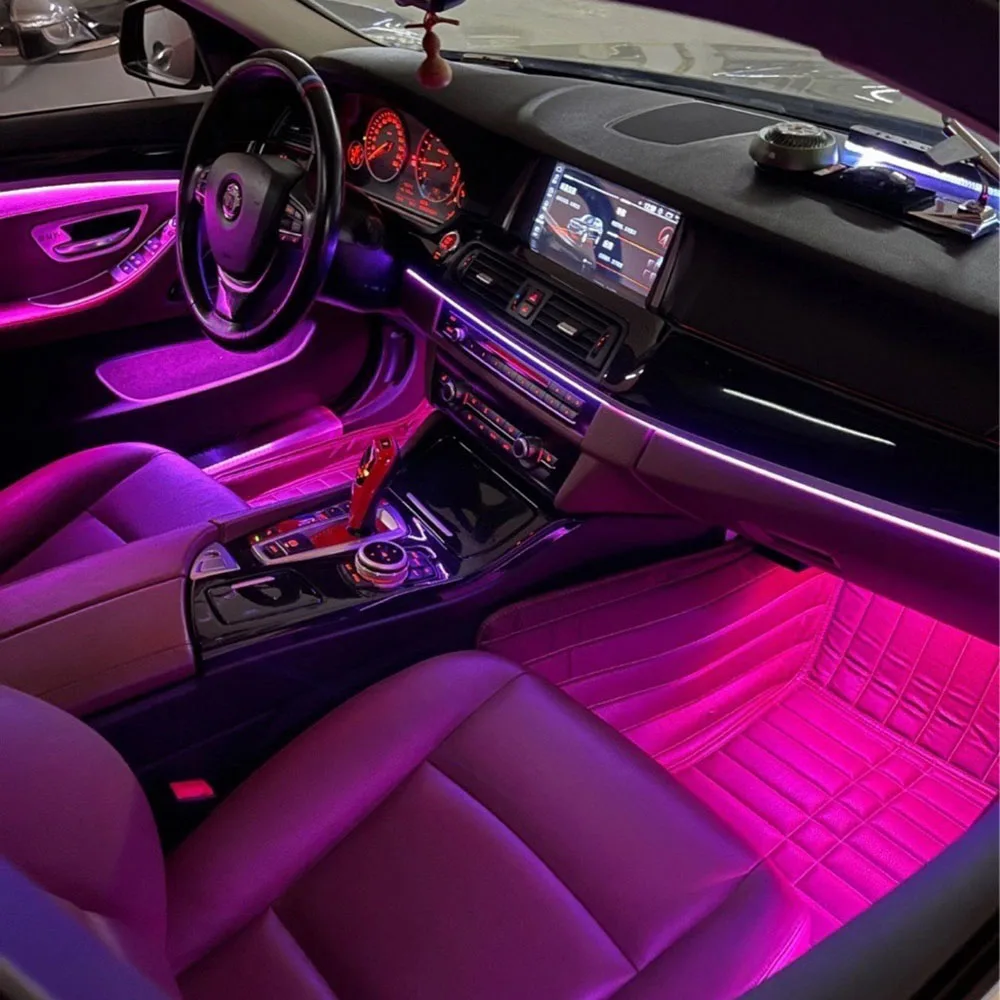 CIC NBT System for BMW 5 Series GT 5GT F07 2011 2017 Led Decorative Lighting Door Strips Ambient Light Footwell Dashboard Lamp